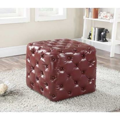 Изображение Ottoman, Burgundy Pu - Pu, Foam (Tb117-2013) Burgundy Pu