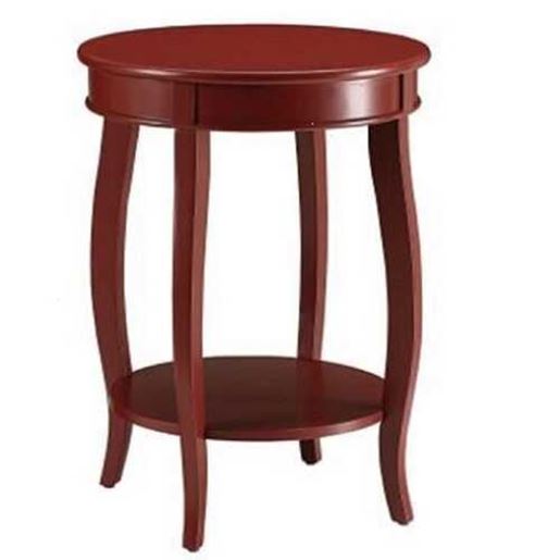 Изображение Pop of Color Red Finish Side Table