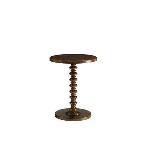 Picture of Fun Walnut Wood Pedestal End Table