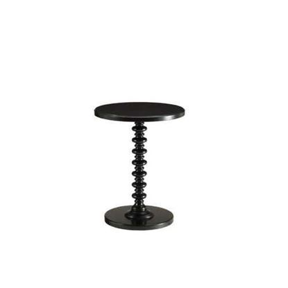 Picture of Black Solid Wooden Stylish Accent Side Table