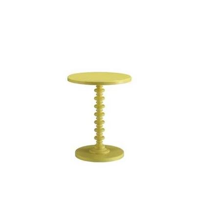 图片 Yellow Solid Wooden Spindle Side Table