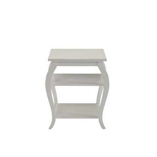 Picture of Cottage White Bow Leg Square End Table