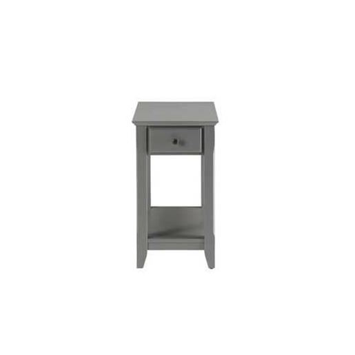 Picture of Cutie Compact Gray Single Drawer End Table