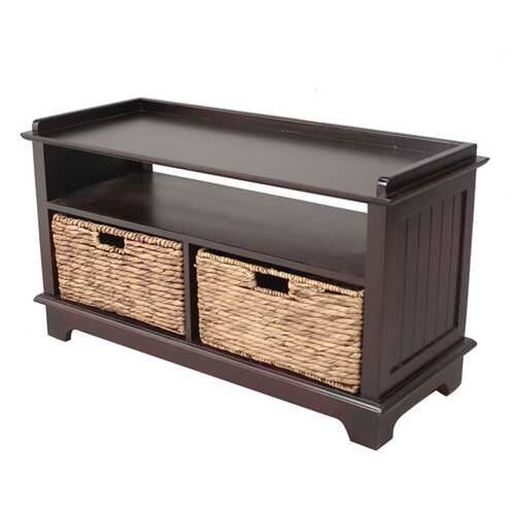 Picture of Espresso Cherry Wood Finish Entertainment Cabinet