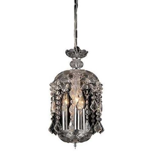 Изображение Karla 3-light Clear Glass 11-inch Crystal Chandelier