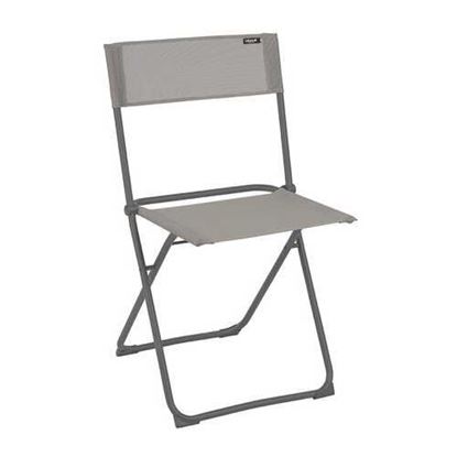 Изображение Set of 2 Stone Taupe Outdoor Folding Dining Chairs