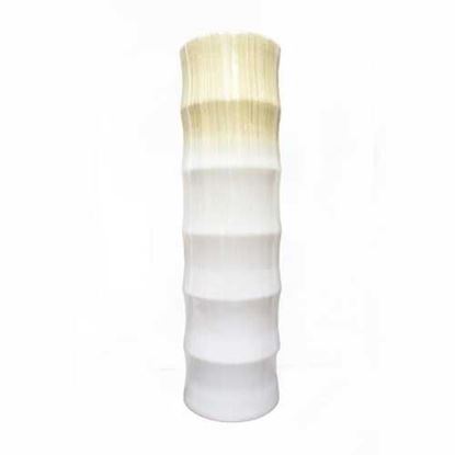 Picture of 7" X 7" X 24" Gray Bamboo Bamboo Chute Vase