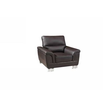 Изображение 37" Brown Modern  Leather Chair