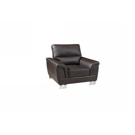 Picture of 37" Brown Modern  Leather Chair