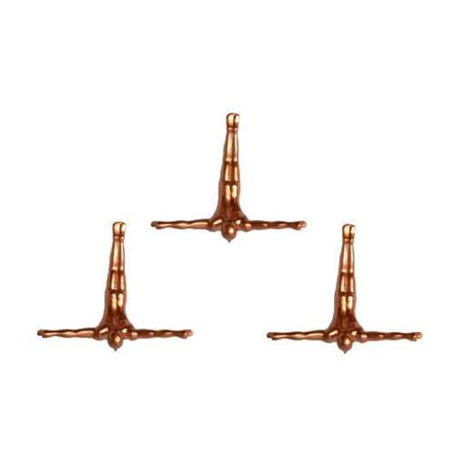 Изображение 6.5" x 2.5" x 6.5" Wall Diver - Bronze 3-Pack