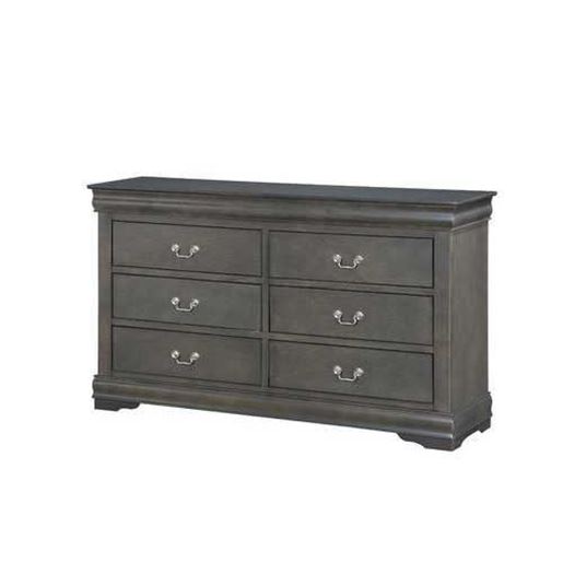Image sur 15" X 57" X 33" Dark Gray Wood Dresser