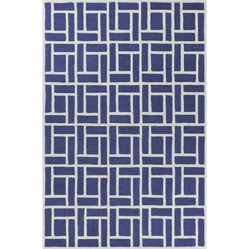 Picture of 3'3" x 5'3" Wool Indigo Area Rug