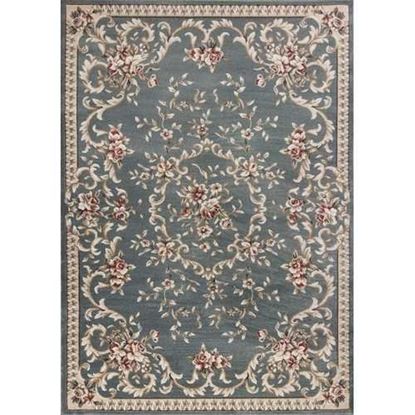 Picture of 5'x8' Slate Blue Floral Indoor Area Rug