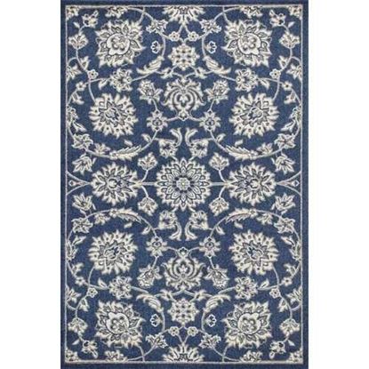 Изображение 5' x 8' Denim Floral Vines UV Treated Area Rug