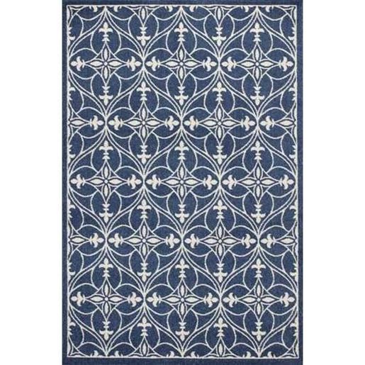 Picture of 5' x 8' Denim Classical Pattern UV Treated Area Rug