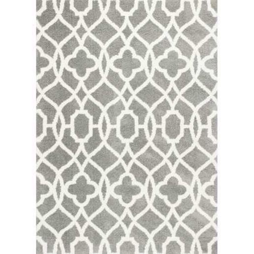 Picture of 3' x 5' Grey or Ivory Vintage Pattern Area Rug