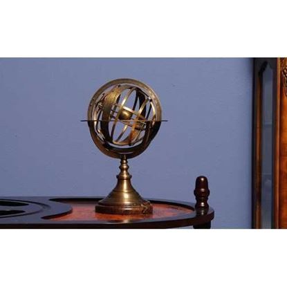 Изображение 7" x 7" x 11.5" Armillary Sphere on Wood Base