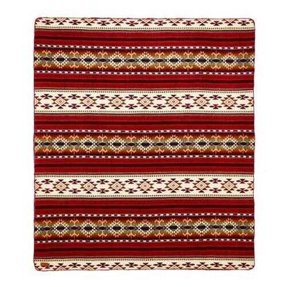 Picture of Ultra Soft Southwestern Red Hot Handmade Woven Blanket
