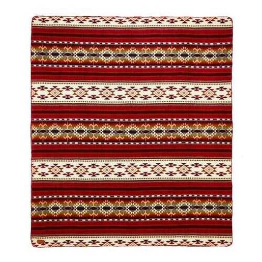 Image sur Ultra Soft Southwestern Red Hot Handmade Woven Blanket