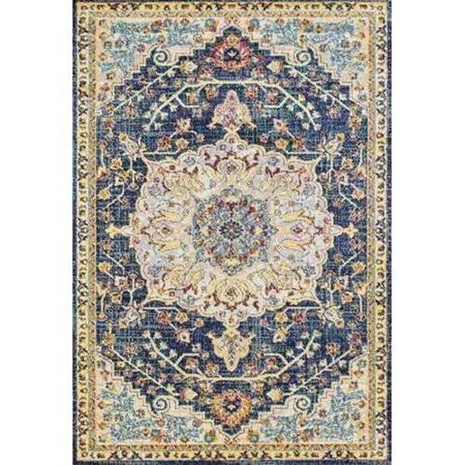 Picture of 5' x 7' Medallion Blue Area Rug