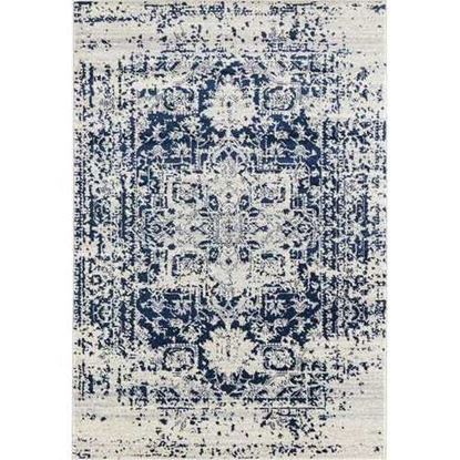 Изображение 63" x 86" Midnight Blue Olefin / Frieze Area Rug