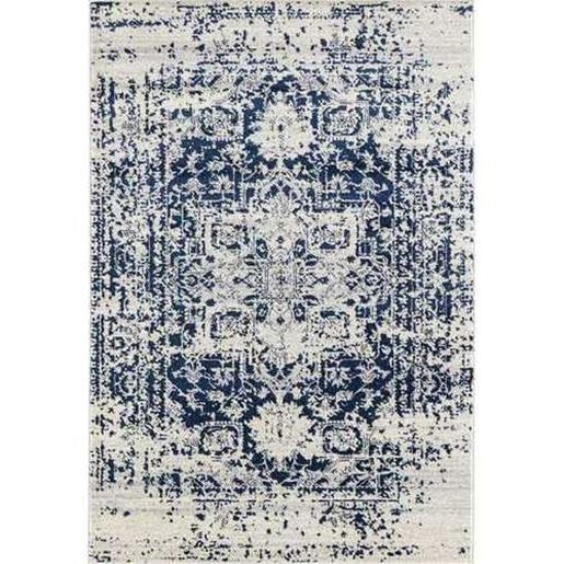 Изображение 63" x 86" Midnight Blue Olefin / Frieze Area Rug