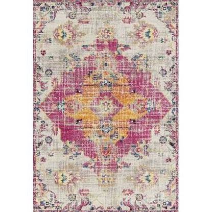 Picture of 63" x 86" Magenta Olefin / Frieze Area Rug