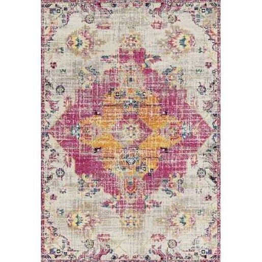 Picture of 63" x 86" Magenta Olefin / Frieze Area Rug