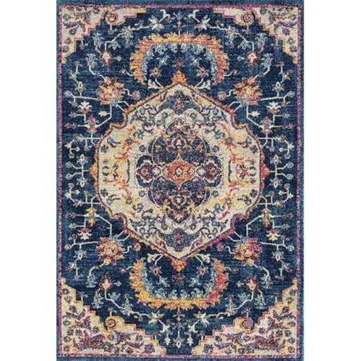 Picture of 63" x 86" Midnight Blue Olefin / Frieze Area Rug