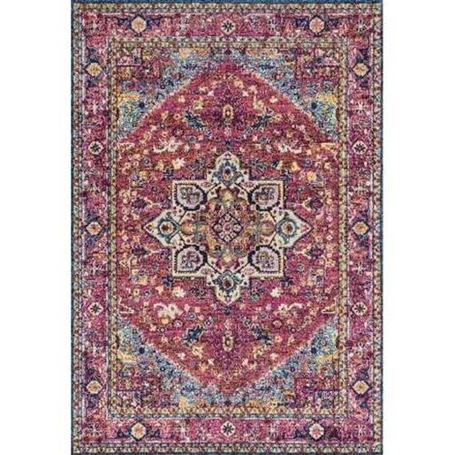 Picture of 63" x 86" Magenta Olefin / Frieze Area Rug