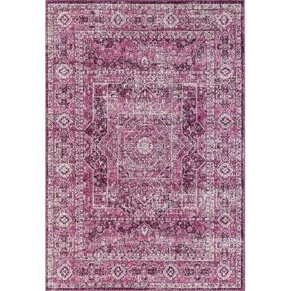 Picture of 63" x 86" Magenta Olefin / Frieze Area Rug