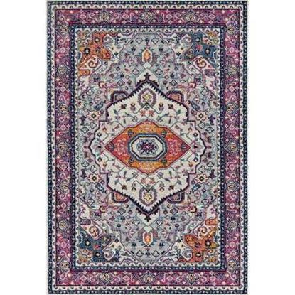 Picture of 63" x 86" Magenta Olefin / Frieze Area Rug