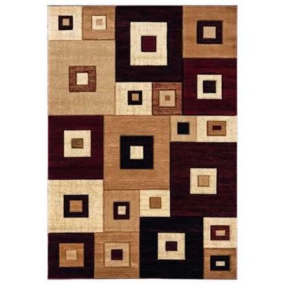 Picture of 31" x 88" Burgundy Olefin / Polypropylene Runner Rug