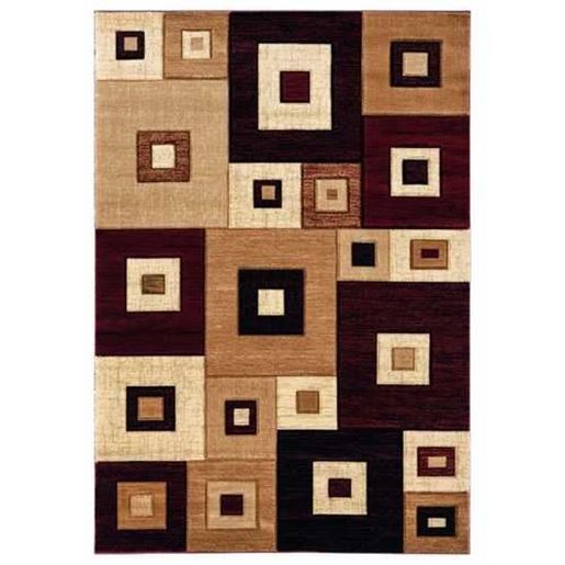 Picture of 31" x 88" Burgundy Olefin / Polypropylene Runner Rug