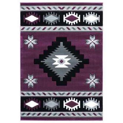 Изображение 31" x 88" Plum Olefin / Polypropylene Runner Rug