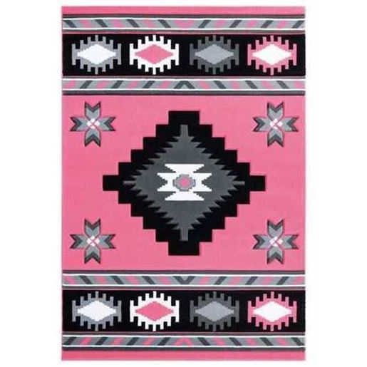 Изображение 31" x 88" Pink Olefin / Polypropylene Runner Rug