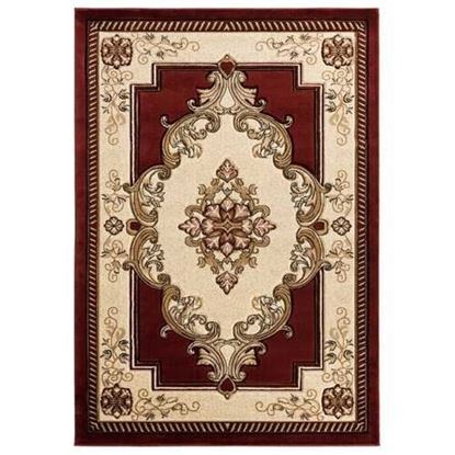 Picture of 31" x 88" Burgundy Olefin / Polypropylene Runner Rug