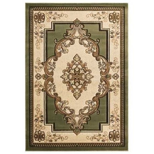 Изображение 31" x 88" Green Olefin / Polypropylene Runner Rug