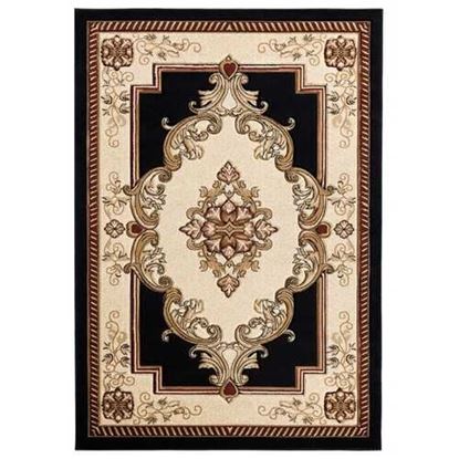 Изображение 31" x 88" Black Olefin / Polypropylene Runner Rug