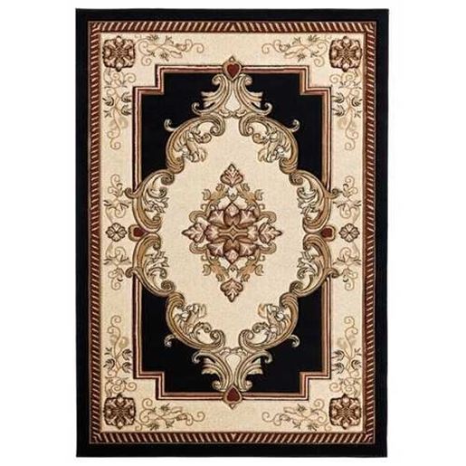 Изображение 31" x 88" Black Olefin / Polypropylene Runner Rug