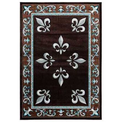 Изображение 31" x 88" Turquoise Olefin / Polypropylene Runner Rug