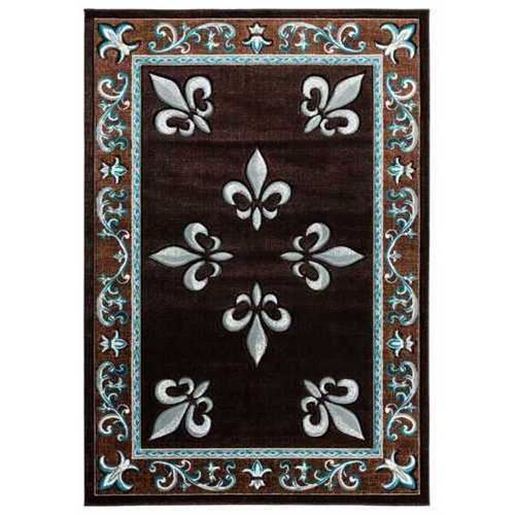 Picture of 31" x 88" Turquoise Olefin / Polypropylene Runner Rug