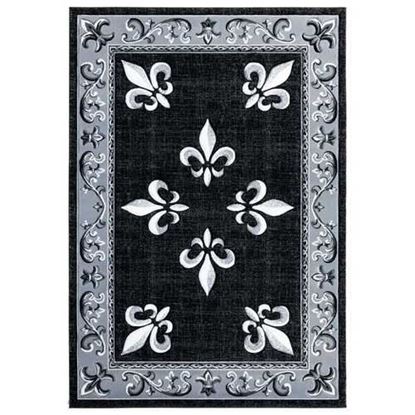 Изображение 31" x 88" Black Olefin / Polypropylene Runner Rug