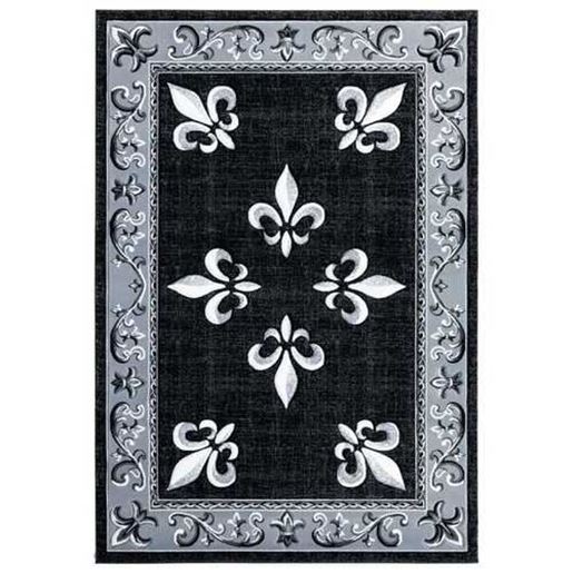 Изображение 31" x 88" Black Olefin / Polypropylene Runner Rug