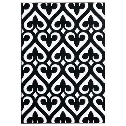 Изображение 31" x 88" Black Olefin / Polypropylene Runner Rug