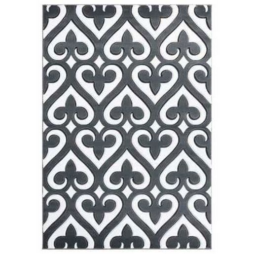 Picture of 31" x 88" Grey Olefin / Polypropylene Runner Rug