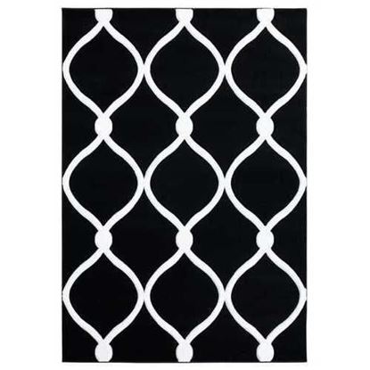 Изображение 31" x 88" Black Olefin / Polypropylene Runner Rug