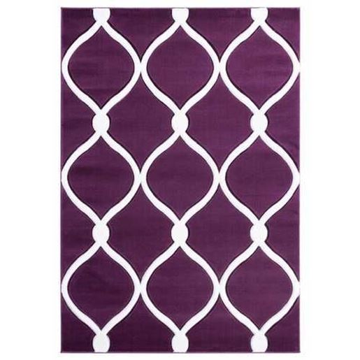 Изображение 31" x 88" Plum Olefin / Polypropylene Runner Rug