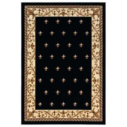 Изображение 31" x 88" Black Olefin / Polypropylene Runner Rug