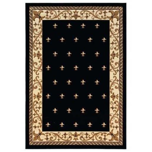 Изображение 31" x 88" Black Olefin / Polypropylene Runner Rug